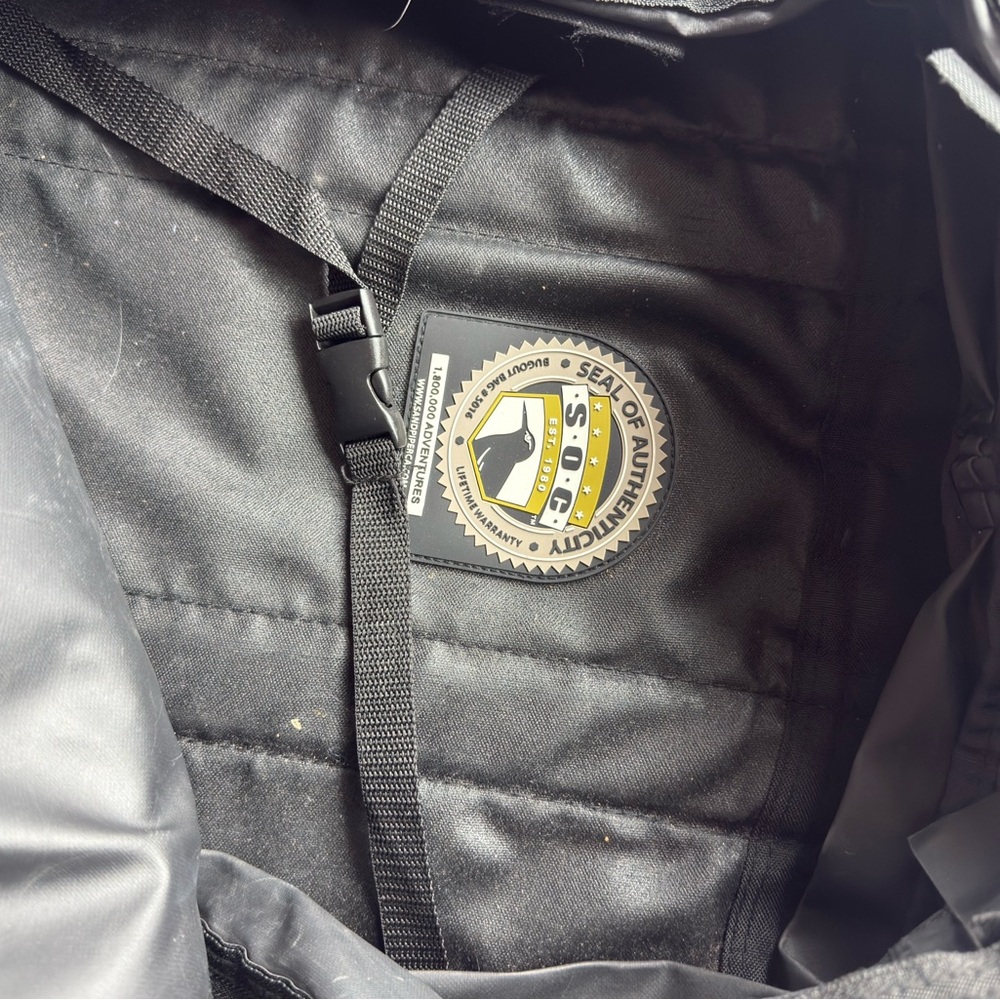 Black Quilted Jacket With Logo Patch - image 4